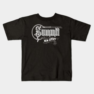 Vintage Summit, NJ Kids T-Shirt